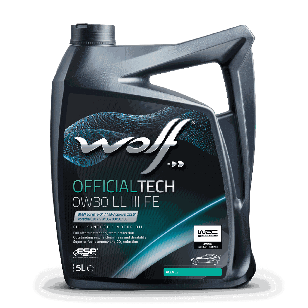 WOLF OFFICIALTECH 0W30 LL III FE 5L